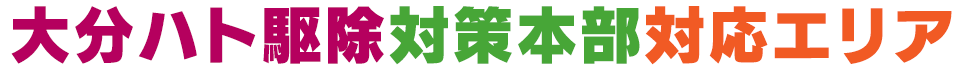 福岡　大分他九州圏内、四国各県、全国どこでも大分ハト駆除対策本部　対応エリア